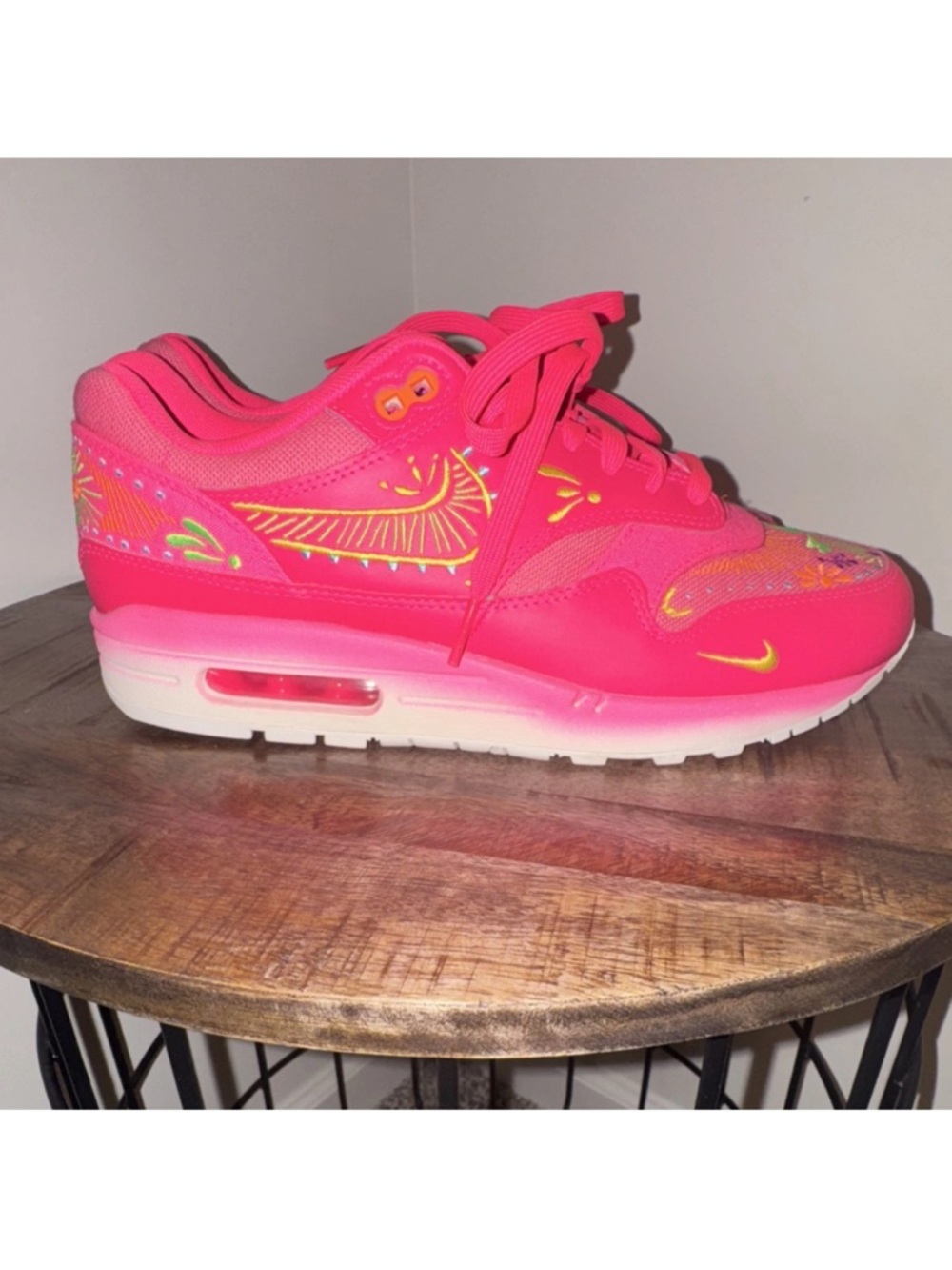 Nike Hot Pink and Neon Accent Air Max Sneakers